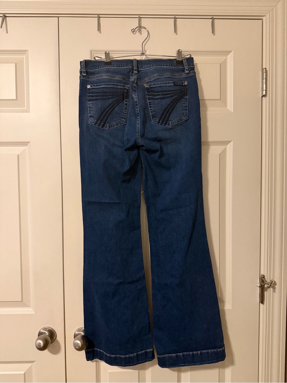 Dark Blue Women's Flare Jeans